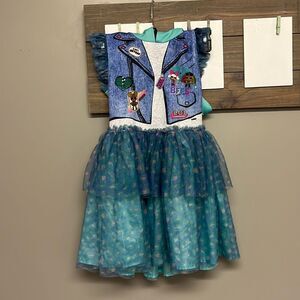 LOL Surprise Little Girl’s Halloween Costume Pullover Dress w/ Hoodie-Sm (6-6X)